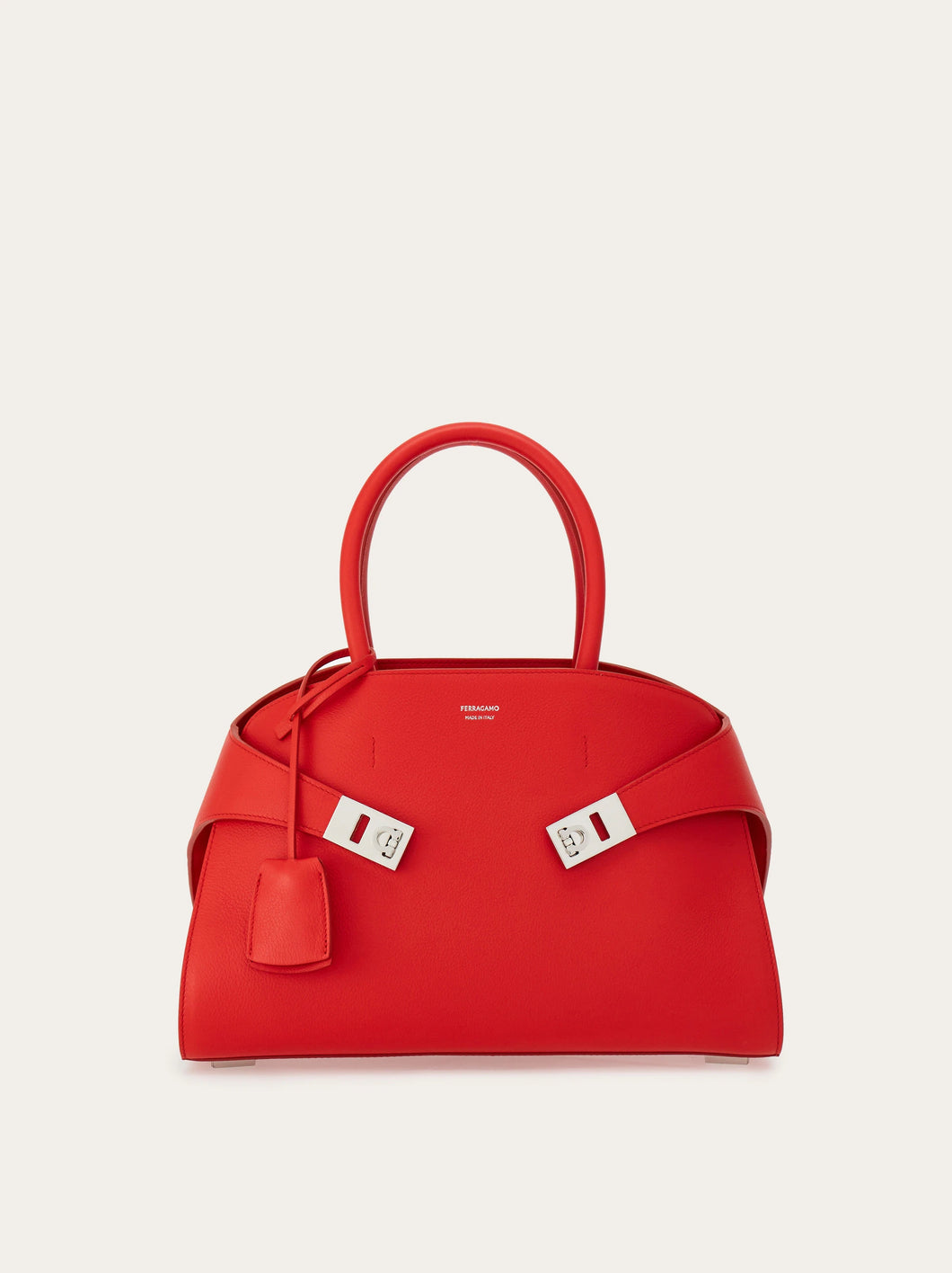 Hug Handbag in Flame Red (M)
