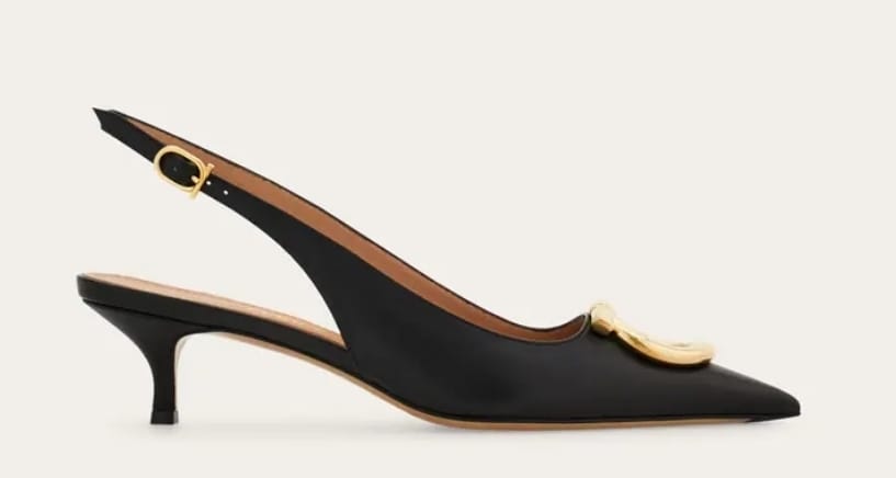 Sara Maxi Gancini slingback pump