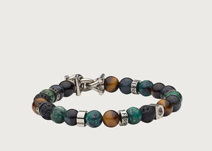 Elasticated bracelet with Gancini - size 19 Multicolor