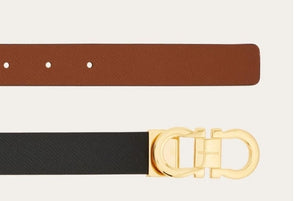 Reversible and adjustable Gancini belt