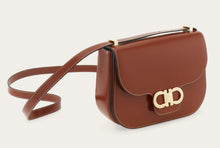 Load image into Gallery viewer, Double Gancini North-South crossbody bag
