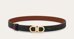 Reversible and adjustable Gancini belt