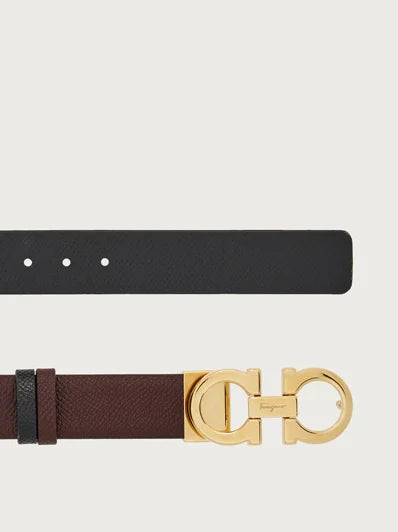 Reversible and Adjustable Gancini Belt