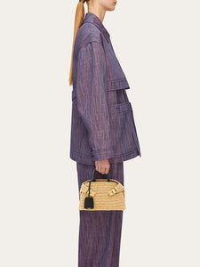 Hug Raffia in Natural/Black (XS)