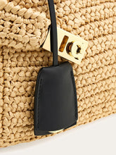 Load image into Gallery viewer, Hug Raffia in Natural/Black (XS)

