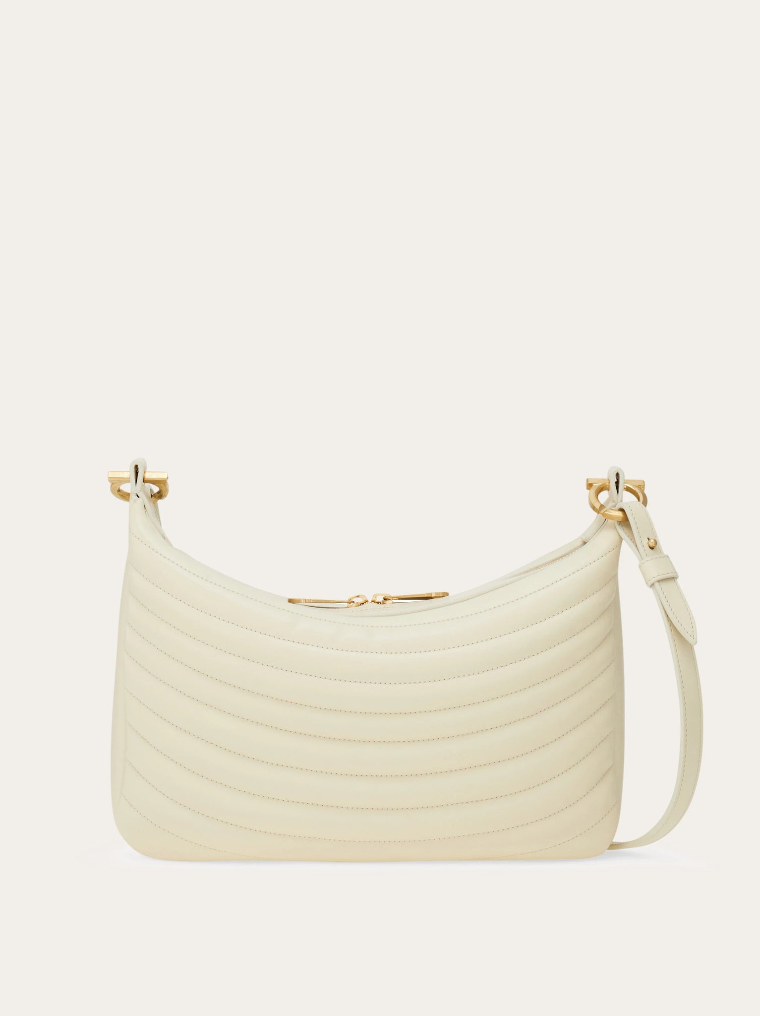 【FERRAGAMO】 Medium Quilted Crossbody Bag Quilted Crossbody Bag in Mascarpone (M) – Salvatore