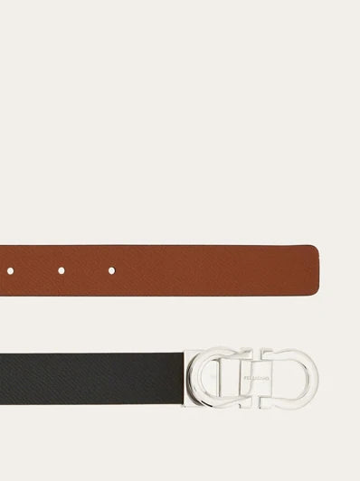 Adjustable and Reversible Gancini Belt