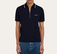 Load image into Gallery viewer, Cotton polo shirt with zip closure
