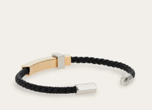 Braided bracelet with band - (L)