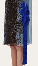 Load image into Gallery viewer, Silk dress with flower detail
