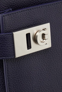 Twins/North-South crossbody bag with Gancini buckles
