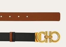 Load image into Gallery viewer, Reversible and adjustable Gancini belt
