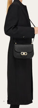 Load image into Gallery viewer, Double Gancini crossbody bag in black
