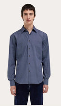 Load image into Gallery viewer, Ferragamo Monogram shirt Color: Navy blue/Washed denim
