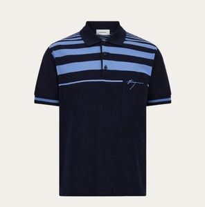 Striped polo shirt