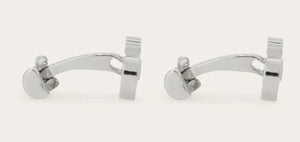 Double Gancini Cufflink Silver