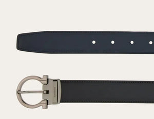 Reversible and adjustable belt Gancini