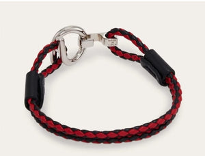 Gancini Bracelet - Black/red