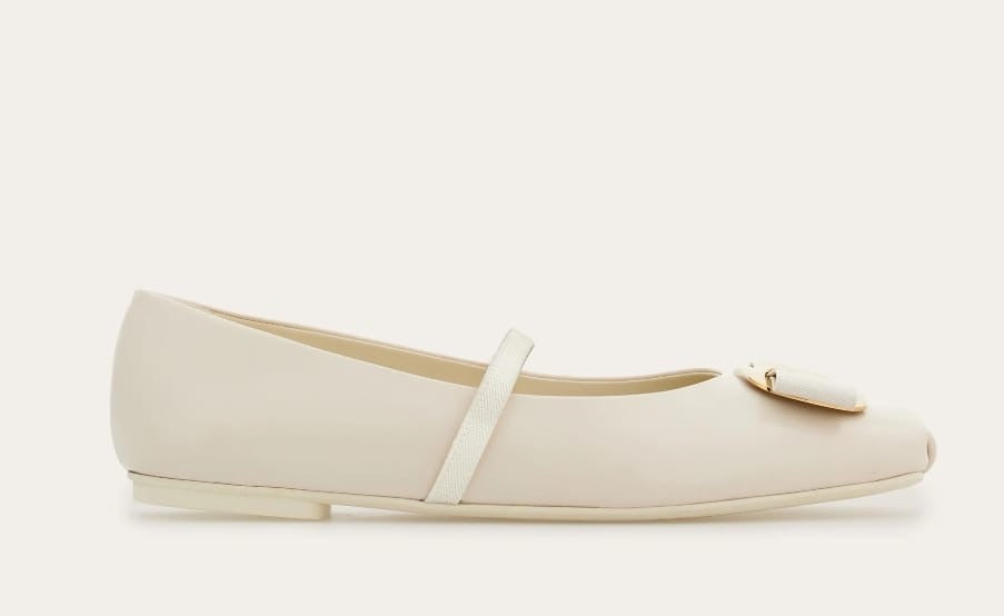 Zina (New Vara plate ballet flat)