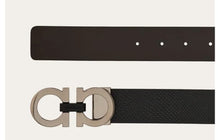 Load image into Gallery viewer, Reversible and adjustable Gancini belt
Color: Black/brown
