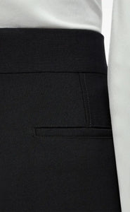 High-rise tapered-leg trousers