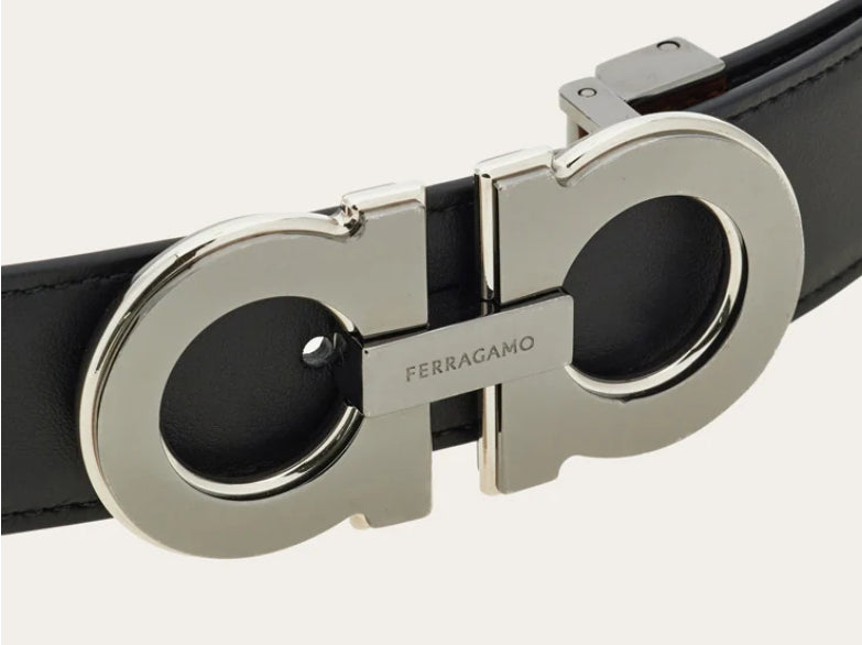 Reversible and Adjustable Gancini Belt Conac