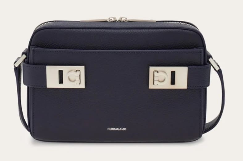 Twins shoulder bag with Gancini buckles