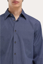 Load image into Gallery viewer, Ferragamo Monogram shirt Color: Navy blue/Washed denim
