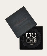 Load image into Gallery viewer, Reversible and adjustable Gancini belt with Switch buckle
