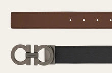 Load image into Gallery viewer, Reversible and adjustable Gancini belt
