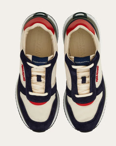 Low cut sneakers in White/Navy/Red (Pre-sale)