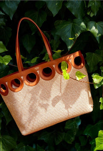 Gancini outline tote bag (L)