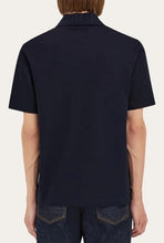 Load image into Gallery viewer, V-neck polo with jacquard pocket detail
