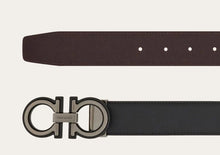 Load image into Gallery viewer, Reversible and adjustable Gancini belt
