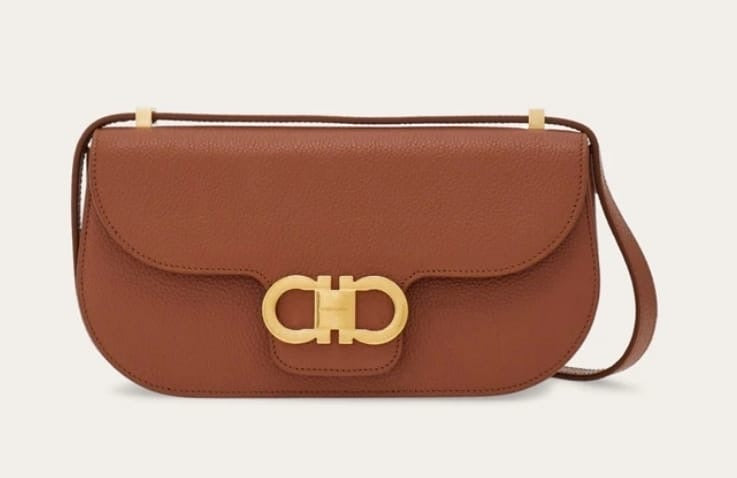 Double Gancini East-West crossbody bag