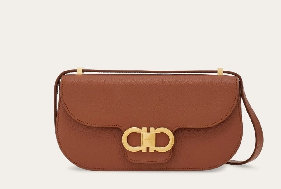 Double Gancini mini crossbody bag (Pre-order)
