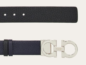 Reversible and adjustable Gancini belt