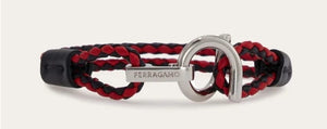 Gancini Bracelet - Black/red