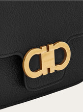 Load image into Gallery viewer, Double Gancini crossbody bag in black
