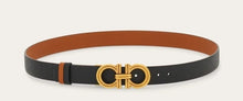 Load image into Gallery viewer, Reversible and adjustable Gancini belt
