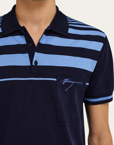 Striped polo shirt