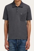 Load image into Gallery viewer, V-neck polo with jacquard pocket detail
