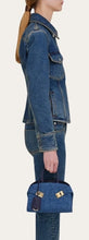 Load image into Gallery viewer, Hug handbag (XS) in denim
