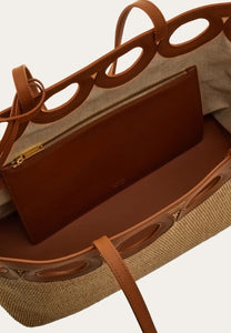 Gancini outline tote bag (L)