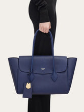 Load image into Gallery viewer, East-West Tote Bag in Midnight Blue (L)
