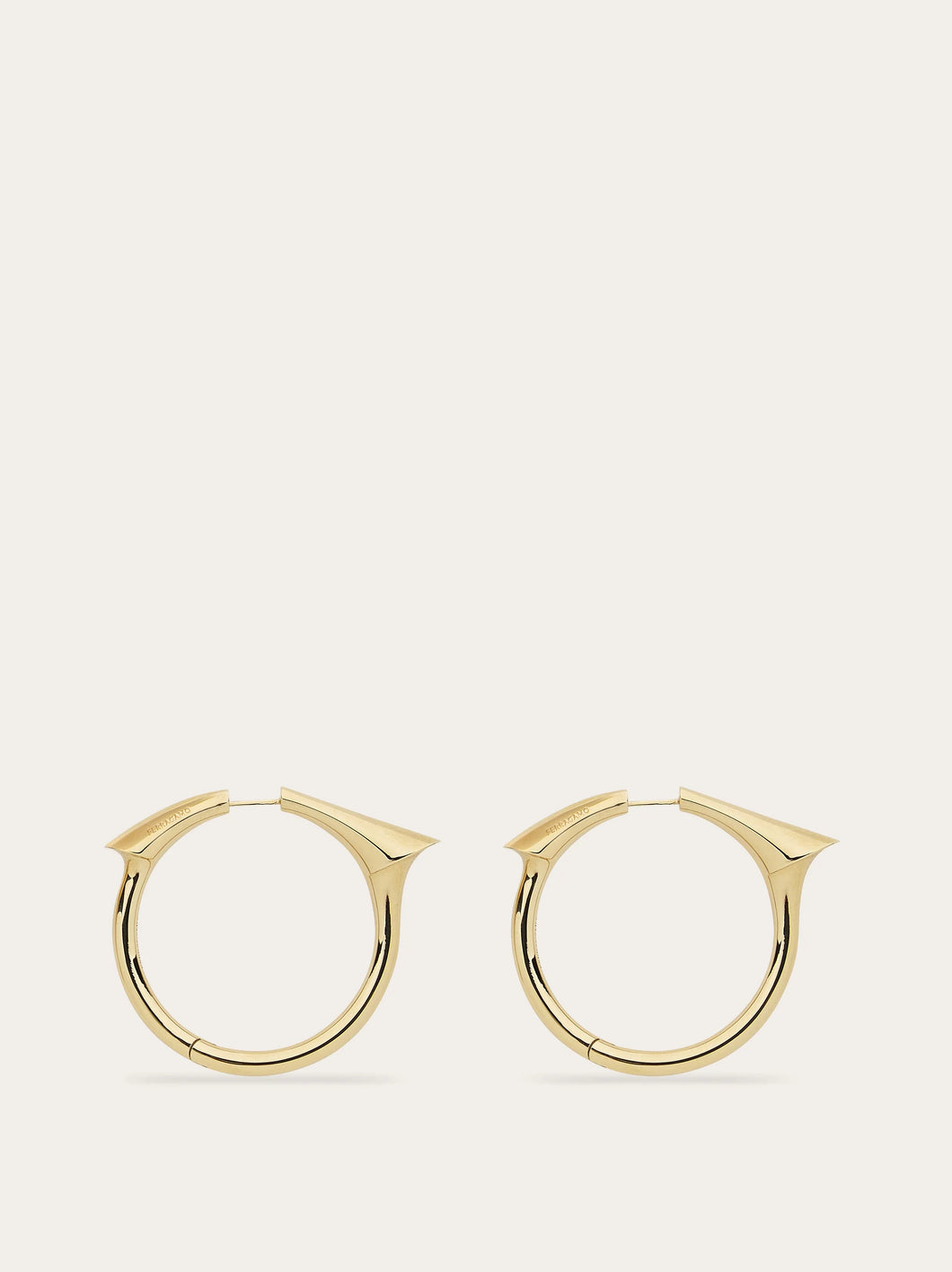 Gancini Point Earrings in Gold (L)