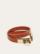 Load image into Gallery viewer, Gancini Double Twist Bracelet in Cognac (S/M)
