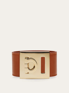 Gancini Bracelet in Cognac (S/M)