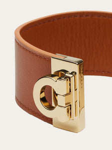 Gancini Bracelet in Cognac (S/M)