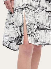 Load image into Gallery viewer, Veliero Print Shirt Dress in White/Black
